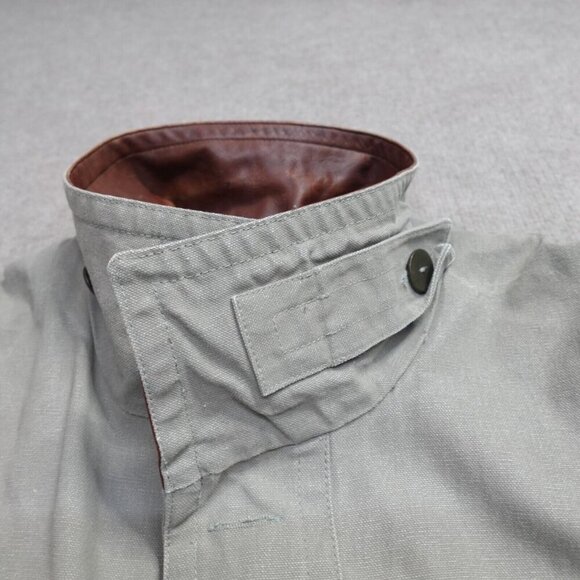 Vintage Outback Trading Barn Jacket 2XL Gray Chore Canvas - Picture 12 of 16